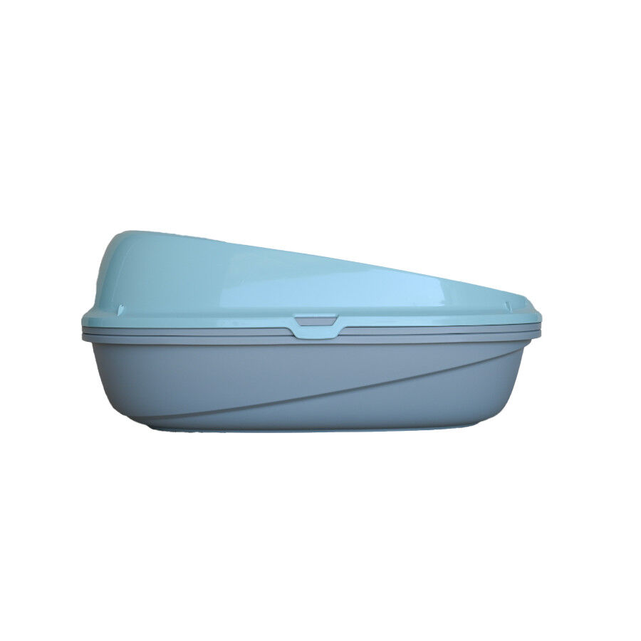 Nice Care Eco Bandeja Sanitaria Redonda Azul para gatos, , large Imagen numero 5